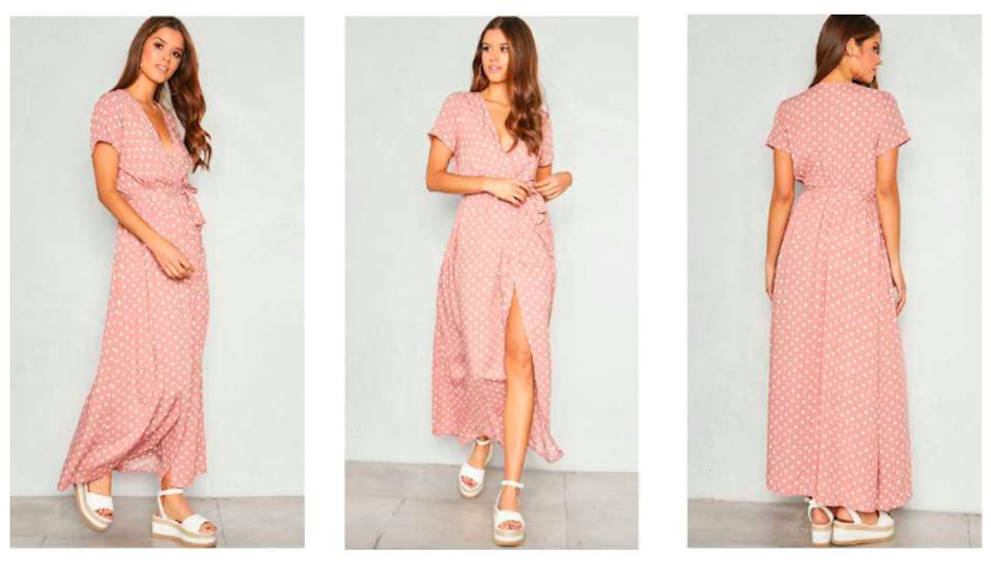 Caroline flack pink maxi dress store